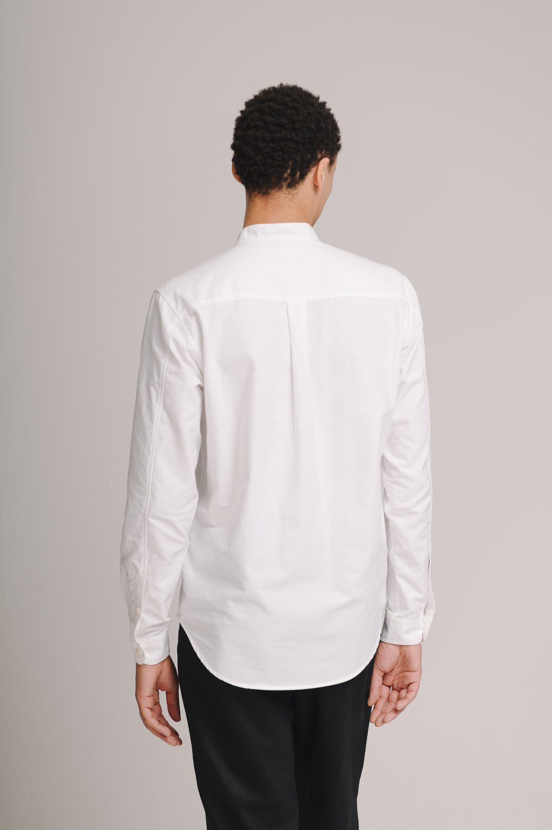 White Oxford Grandad Shirt, Grandad Shirt - SIRPLUS