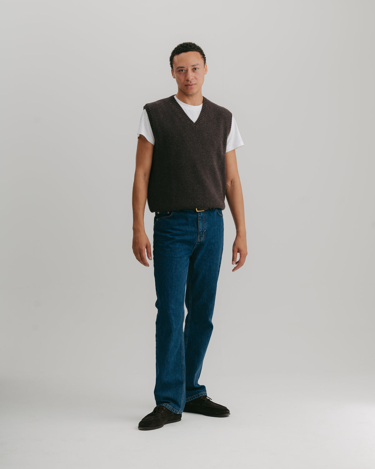 Cocoa Lambswool Vest, Knit Vest - SIRPLUS