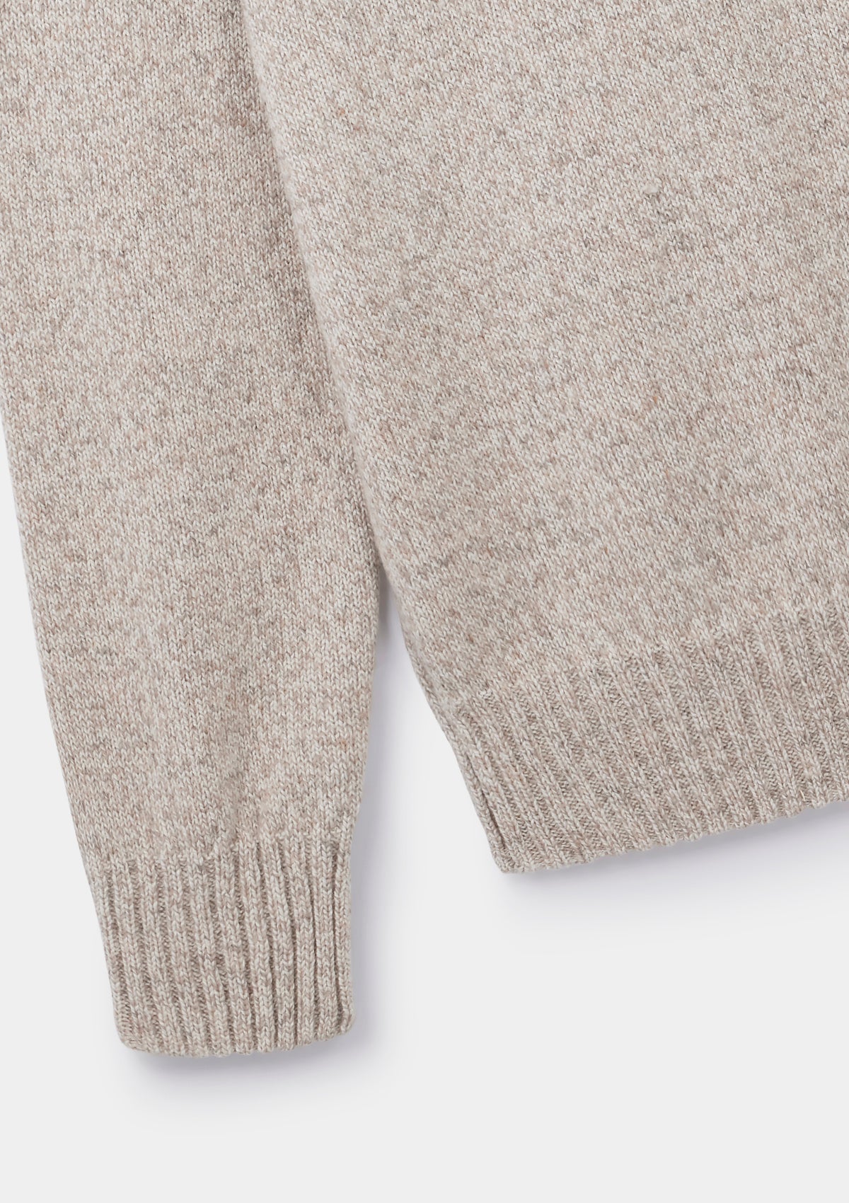 Beige Marl Rollneck Jumper, Roll Neck Jumper - SIRPLUS