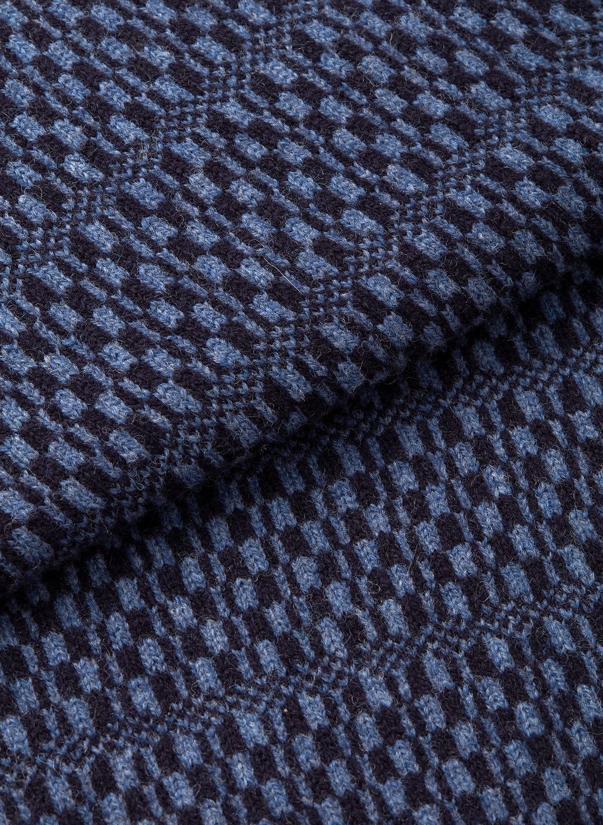 Blue Tile Fair-Isle Vest, Knit Vest - SIRPLUS