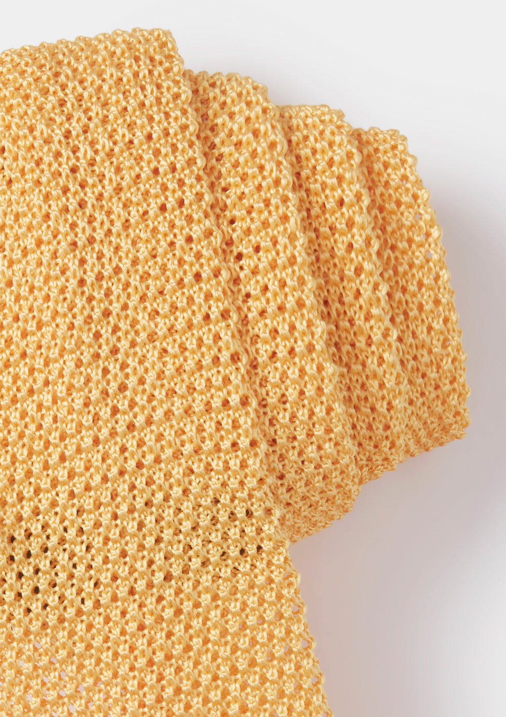 Sole Yellow Silk Knitted Tie, Tie - SIRPLUS