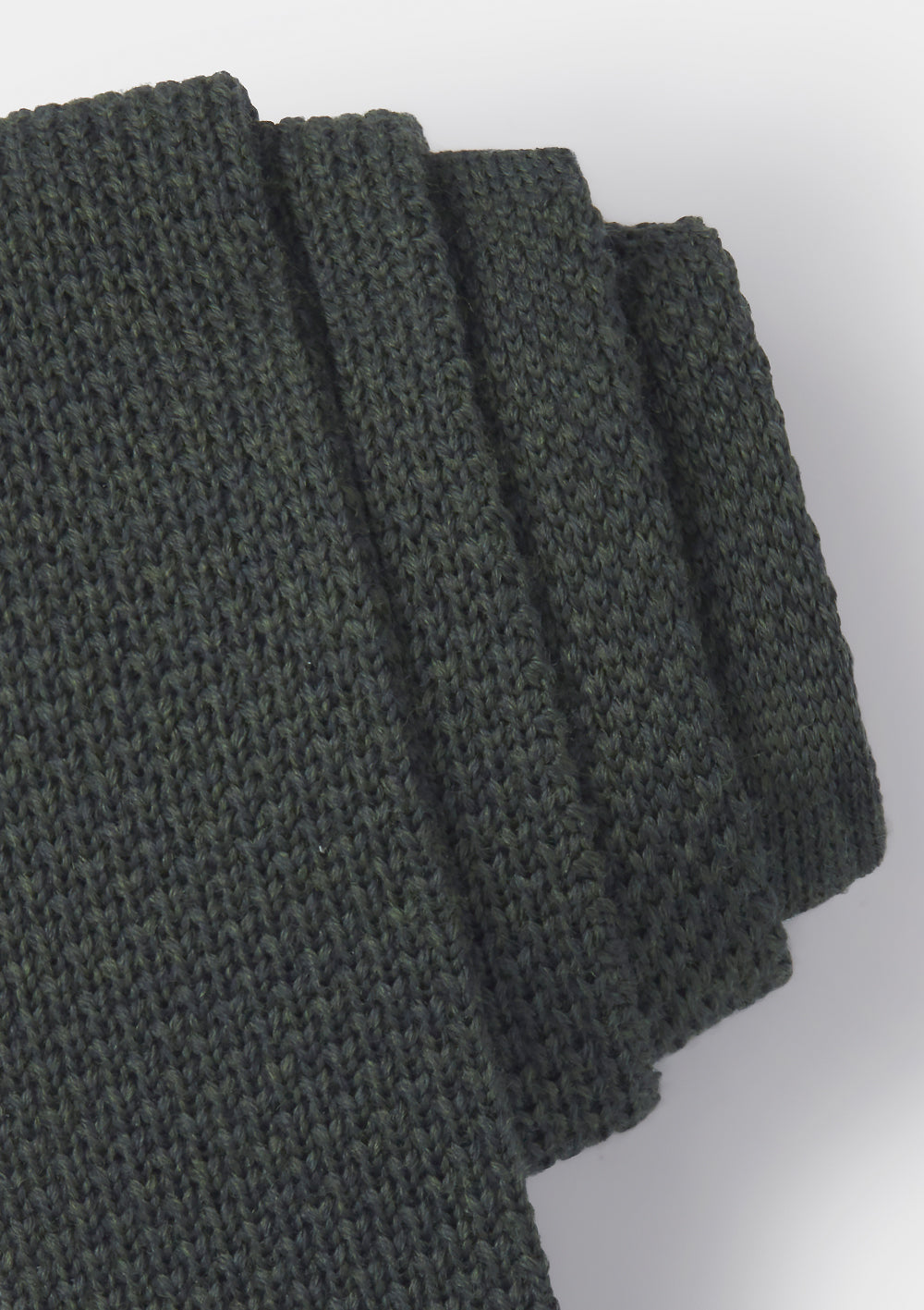 Seaweed Green Wool Knitted Tie, Tie - SIRPLUS