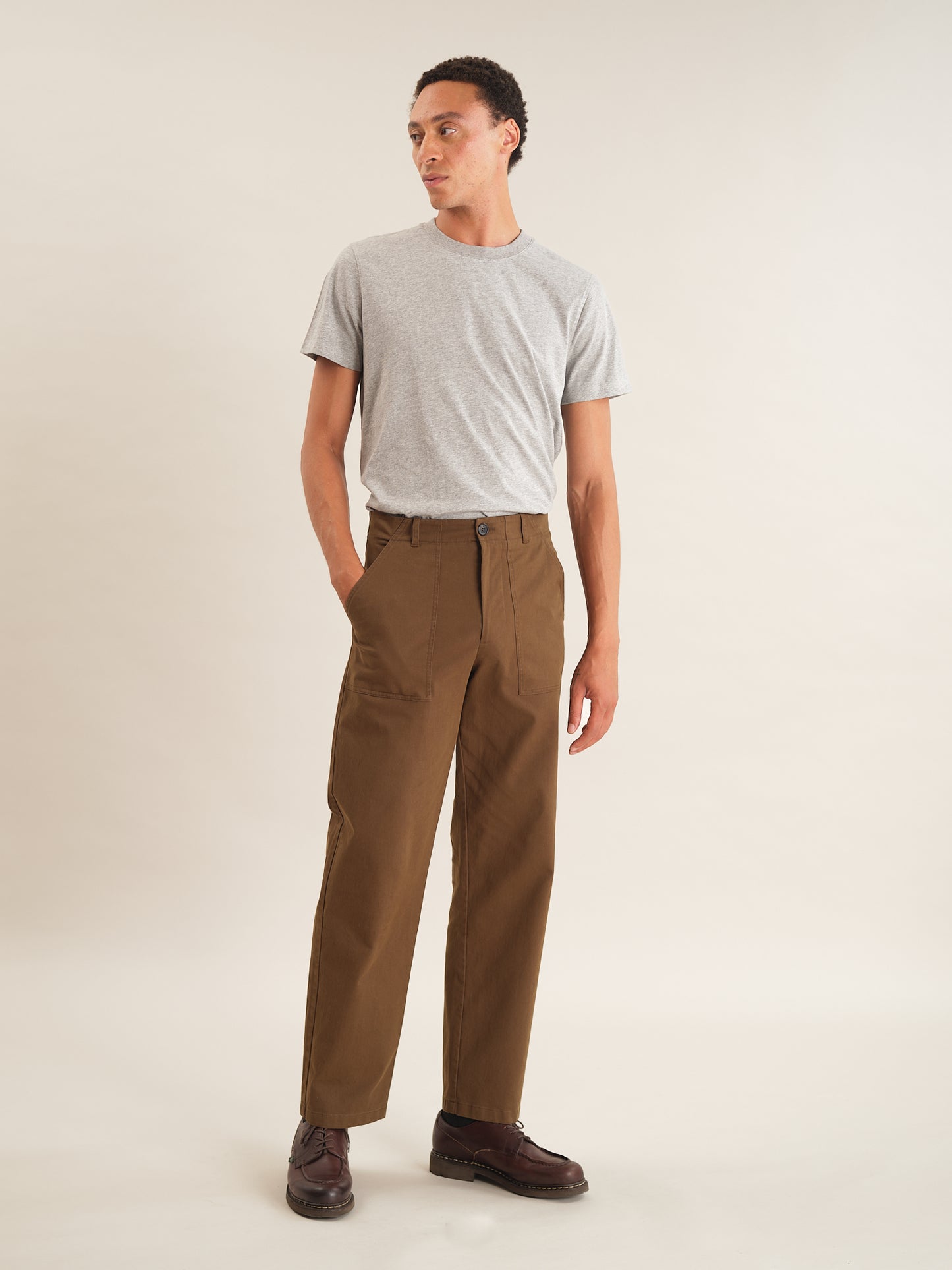 Olive Cotton Utility Trouser, Casual Trousers - SIRPLUS