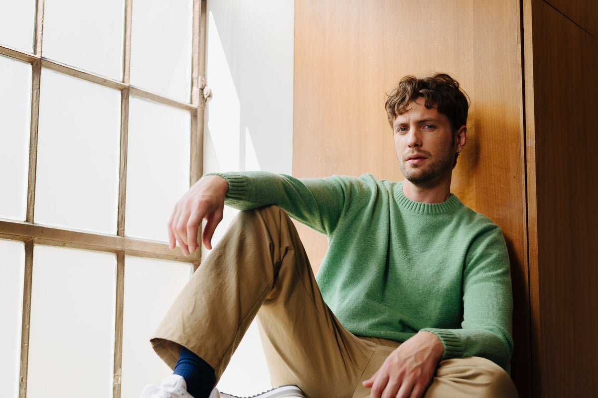 SIRPLUS Lambswool and Cashmere Crewneck Jumpers