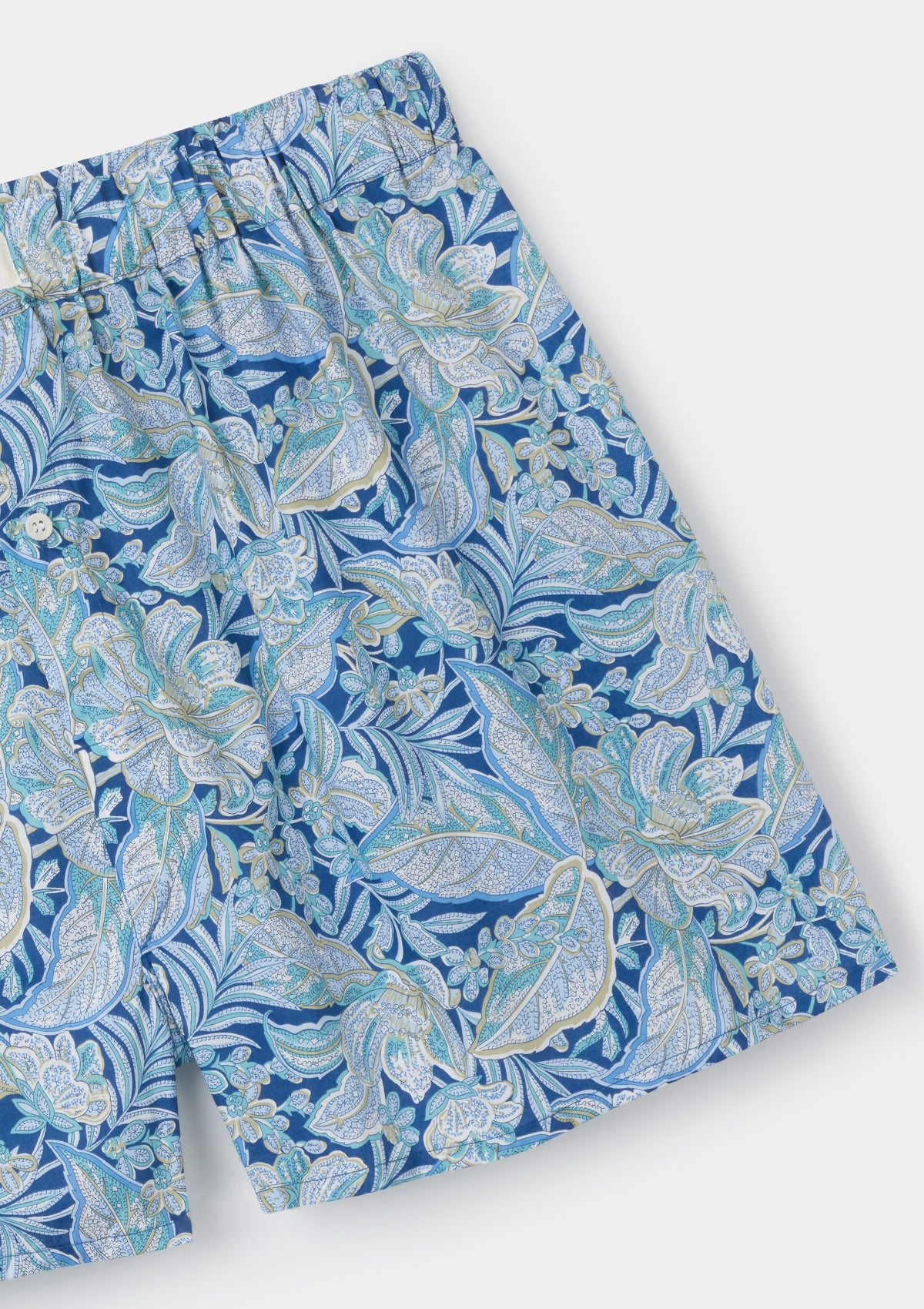 Blue Hawaiian Paisley Boxer Shorts  - Made with Liberty Fabric, Boxer Shorts - SIRPLUS