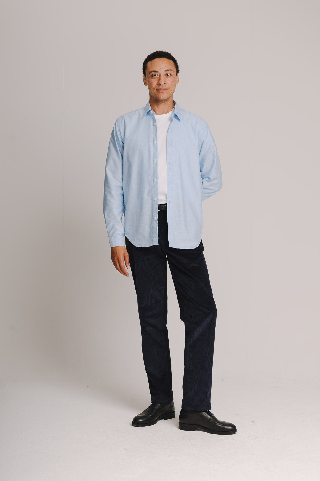 Pale Blue Oxford Collared Shirt, Collar Shirt - SIRPLUS