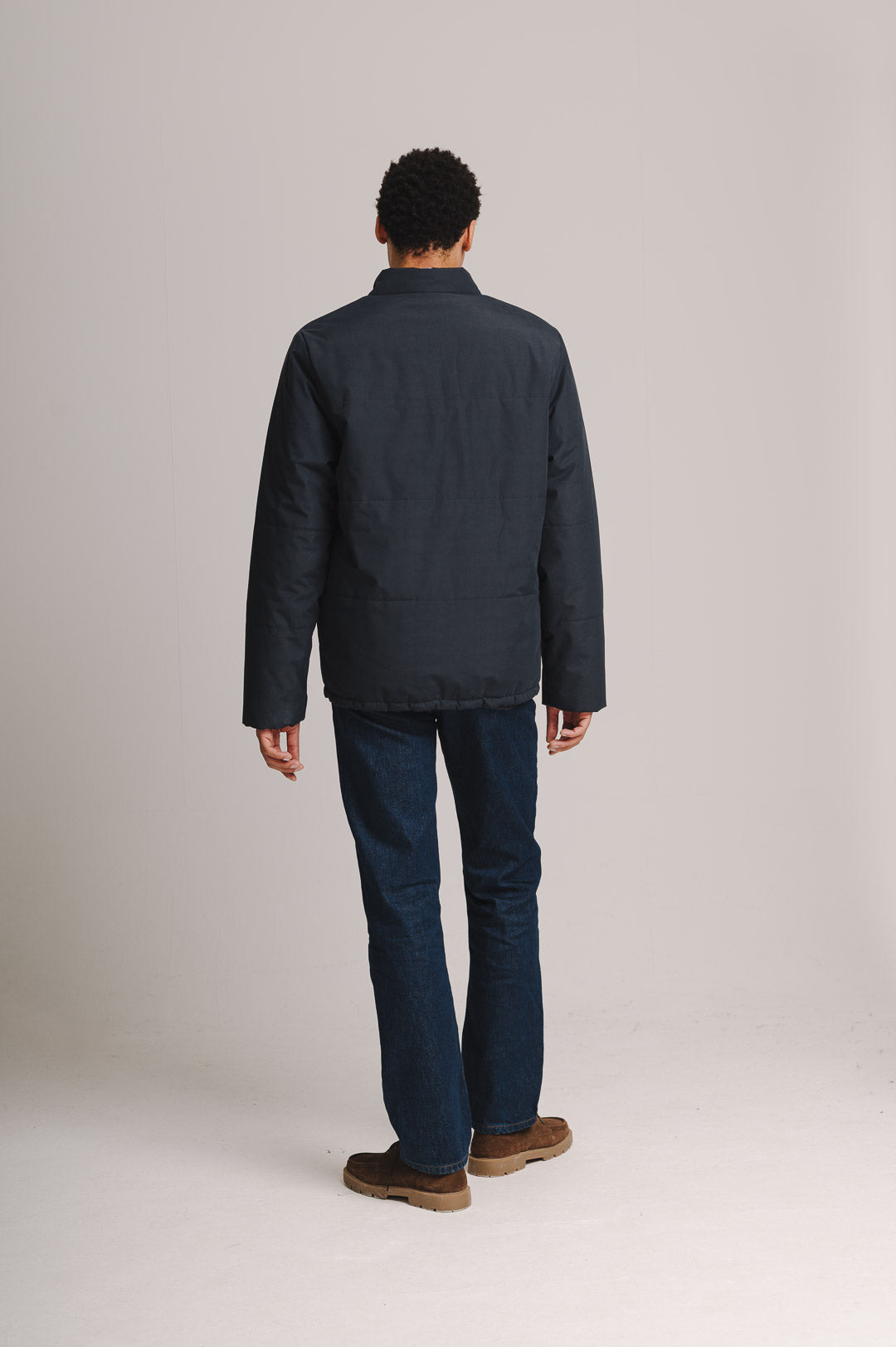 Navy Padded Jacket, Puffer Jacket - SIRPLUS