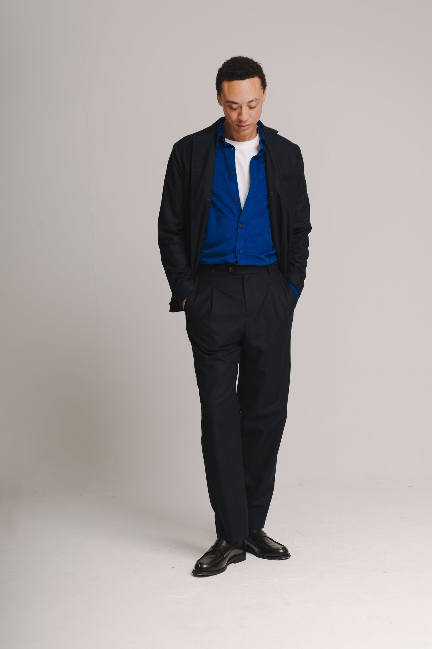 Navy Wool Cashmere Suit, Suits - SIRPLUS