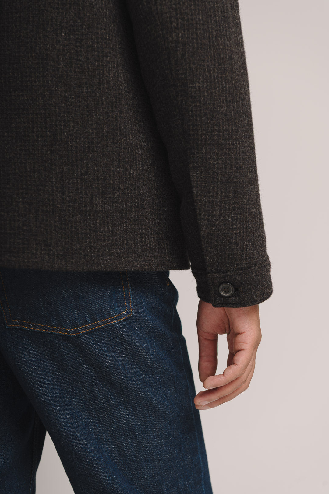 Cocoa Weave Merino Wool Chore Jacket, Chore Jacket - SIRPLUS