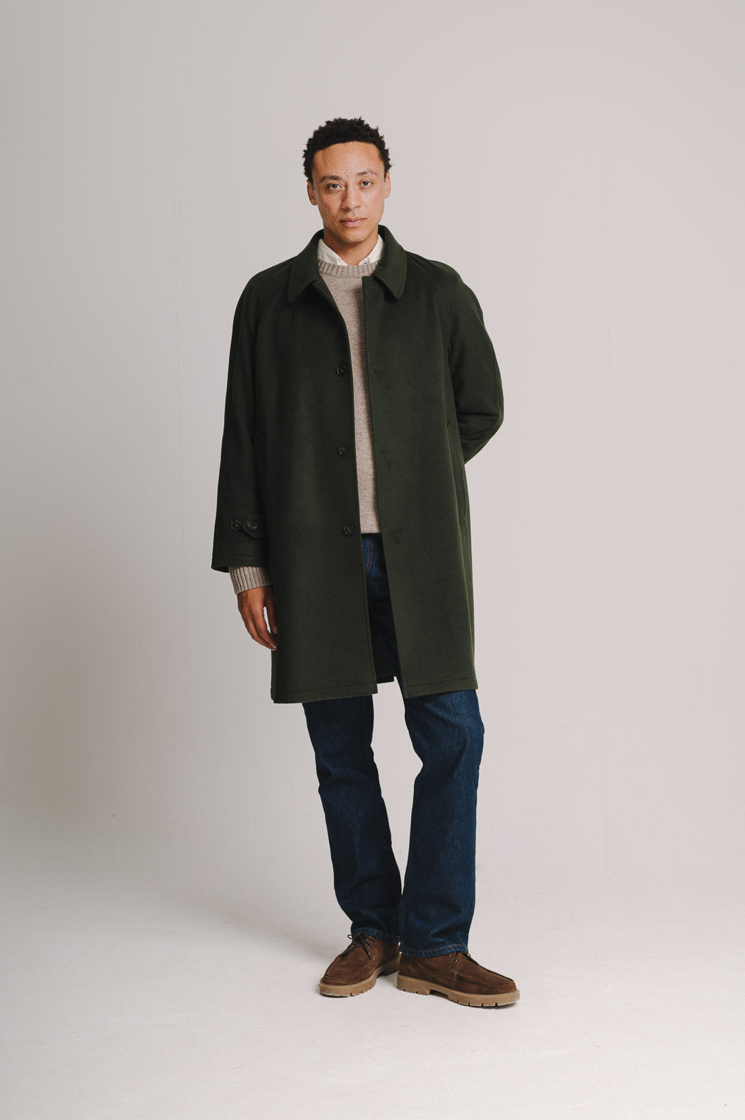Juniper Green Cashmere Overcoat, Coat - SIRPLUS