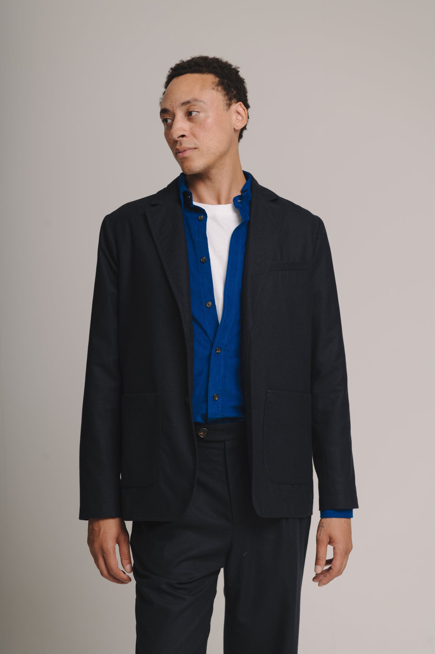 Navy Wool Cashmere Suit, Suits - SIRPLUS