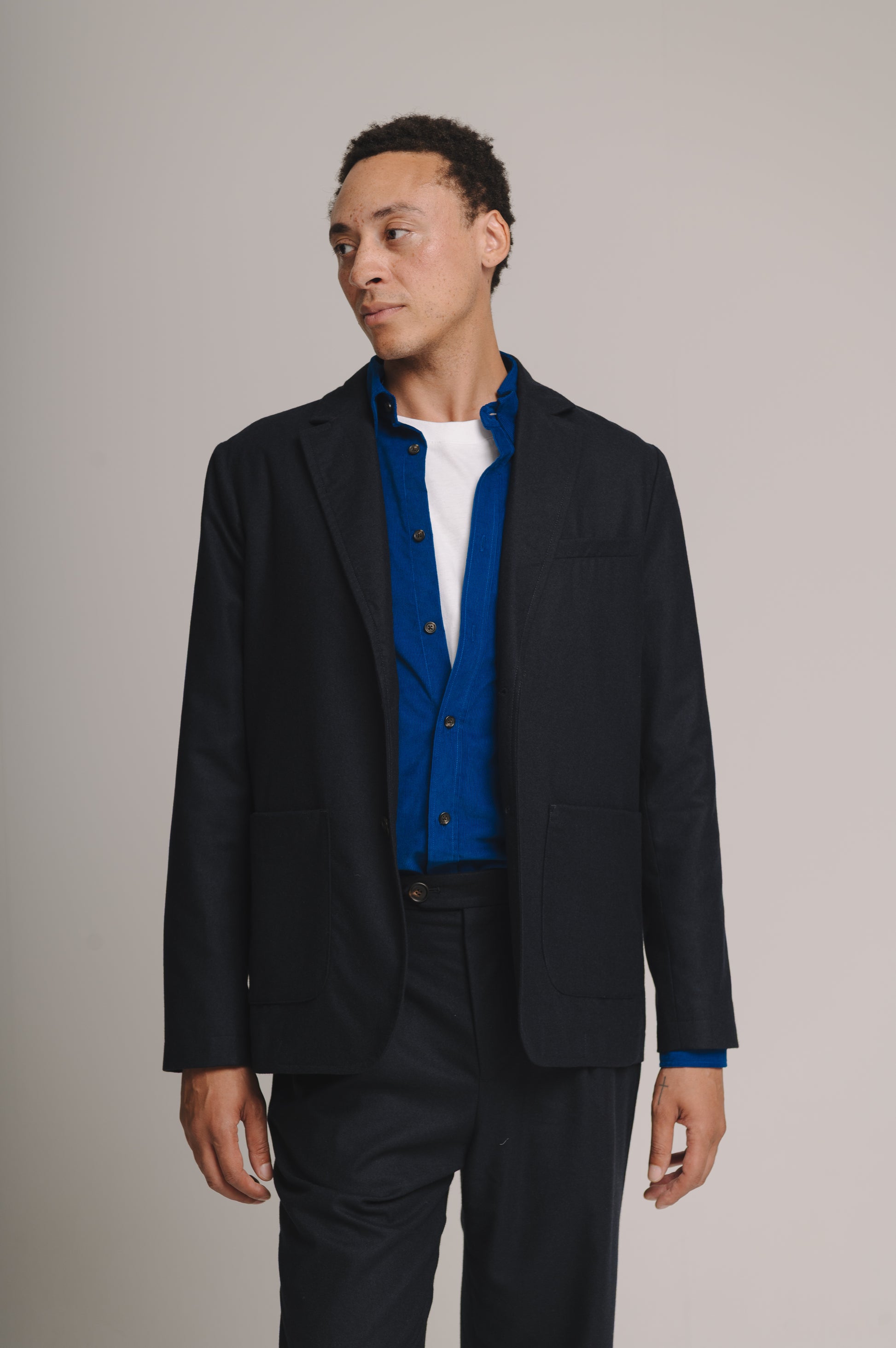 Navy Wool Cashmere Suit, Suits - SIRPLUS