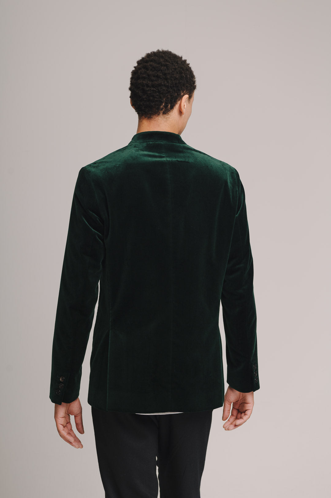 Ivy Green Organic Velvet Nehru Jacket, Nehru Jacket - SIRPLUS