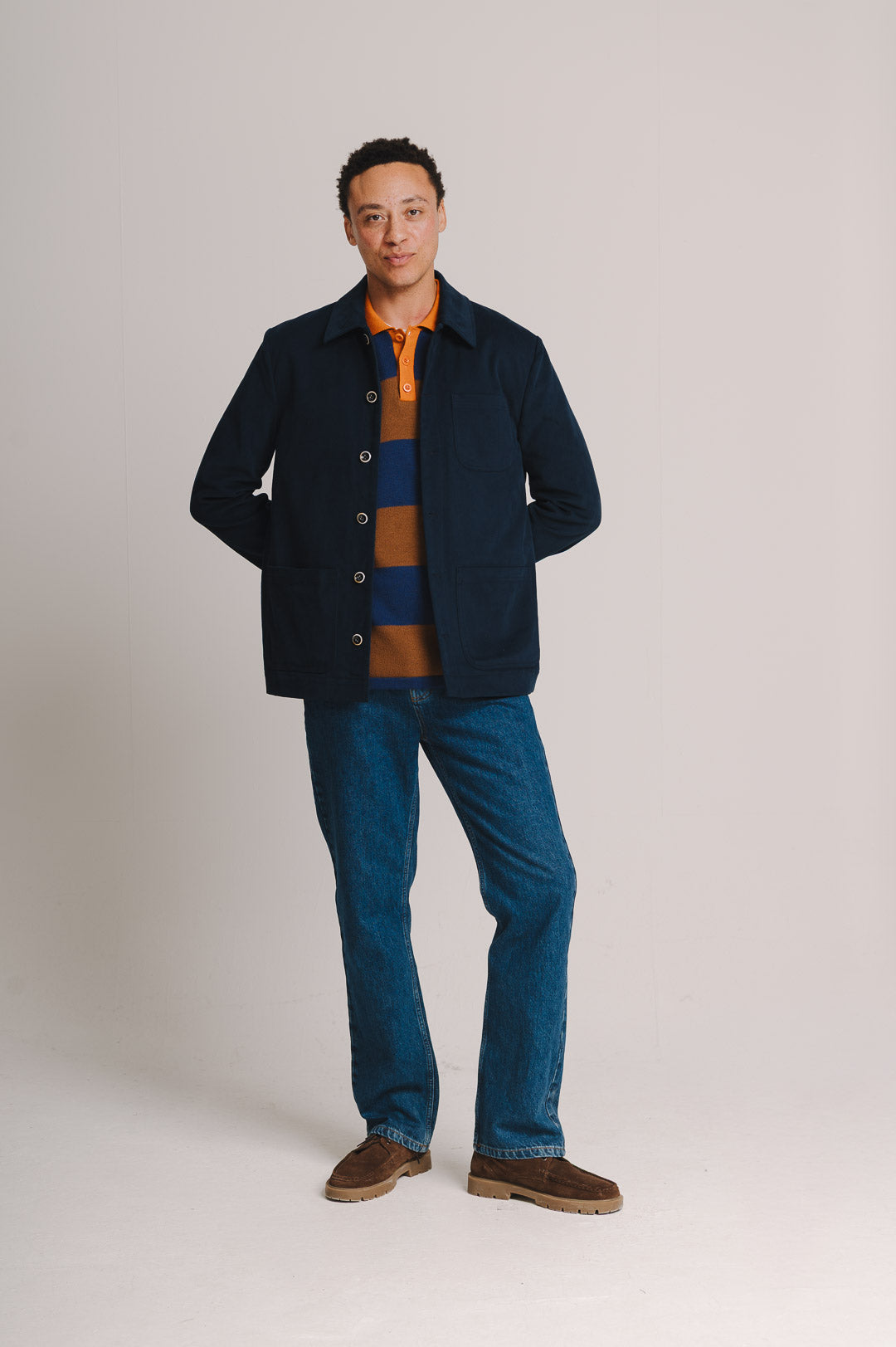 Navy Cotton Chore Jacket, Chore Jacket - SIRPLUS