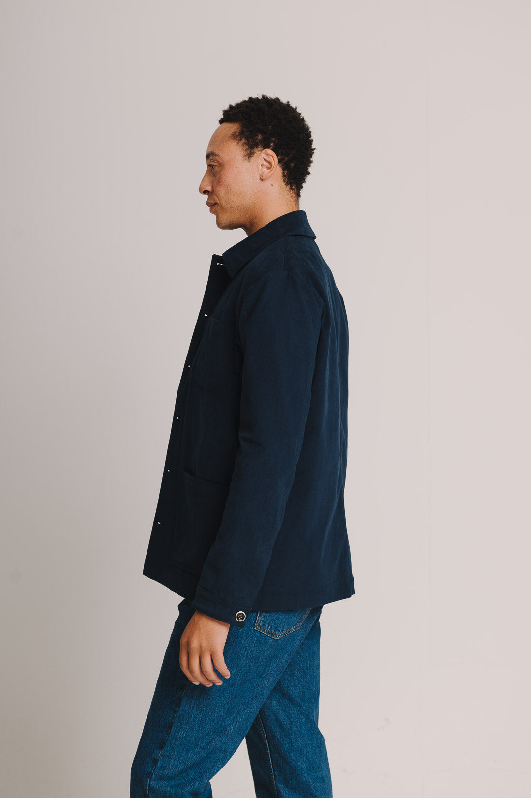 Navy Cotton Chore Jacket, Chore Jacket - SIRPLUS