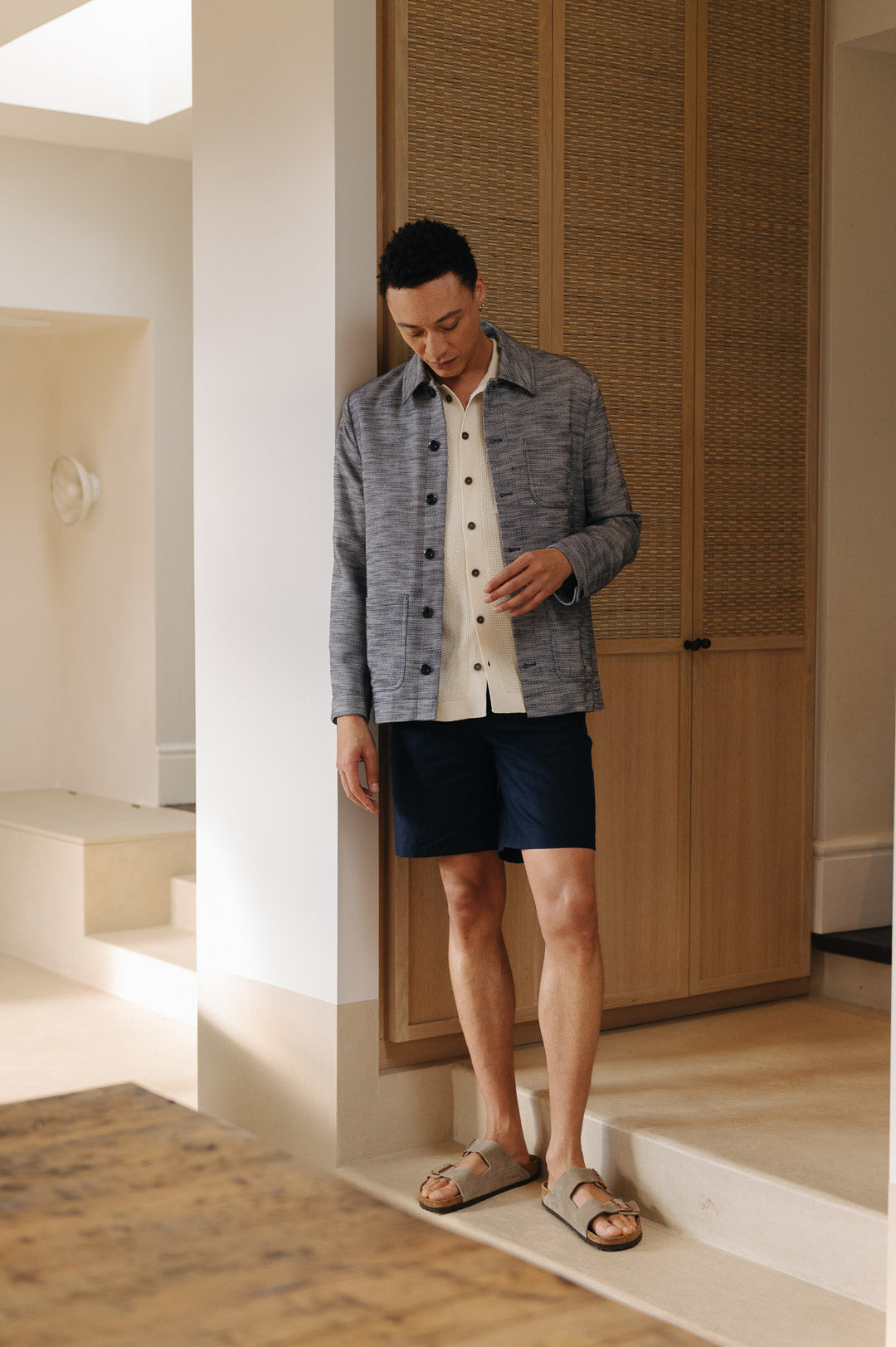 Blue Melange Chore Jacket, Chore Jacket - SIRPLUS