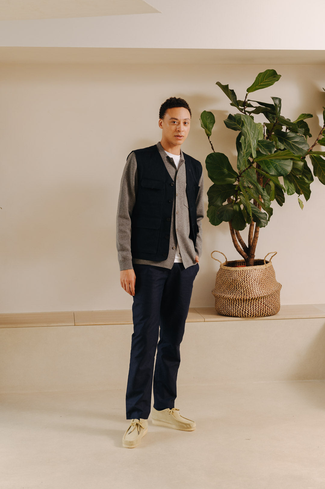 Navy Utility Gilet, Gilet - SIRPLUS