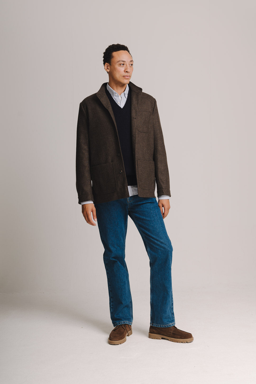 Walnut Brown Twill Teba Jacket, Teba Jacket - SIRPLUS