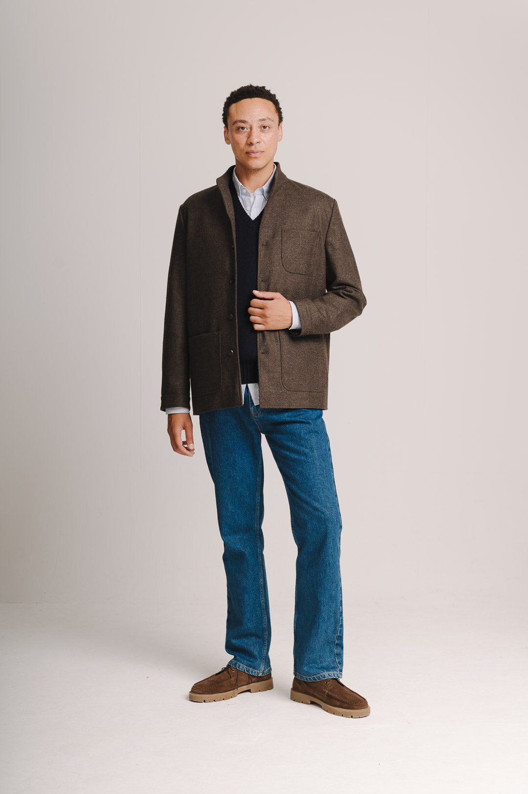 Walnut Brown Twill Teba Jacket, Teba Jacket - SIRPLUS
