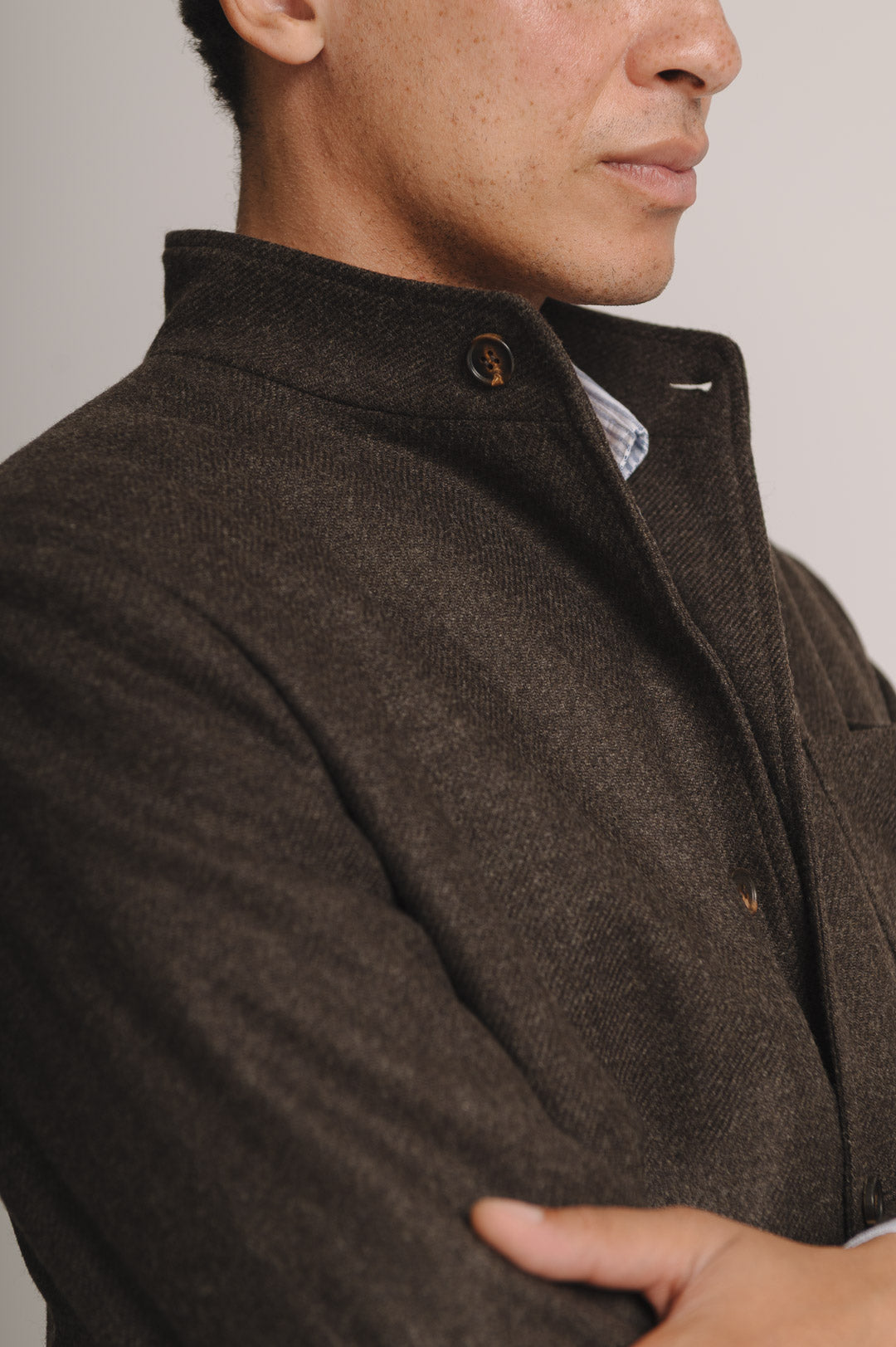 Walnut Brown Twill Teba Jacket, Teba Jacket - SIRPLUS