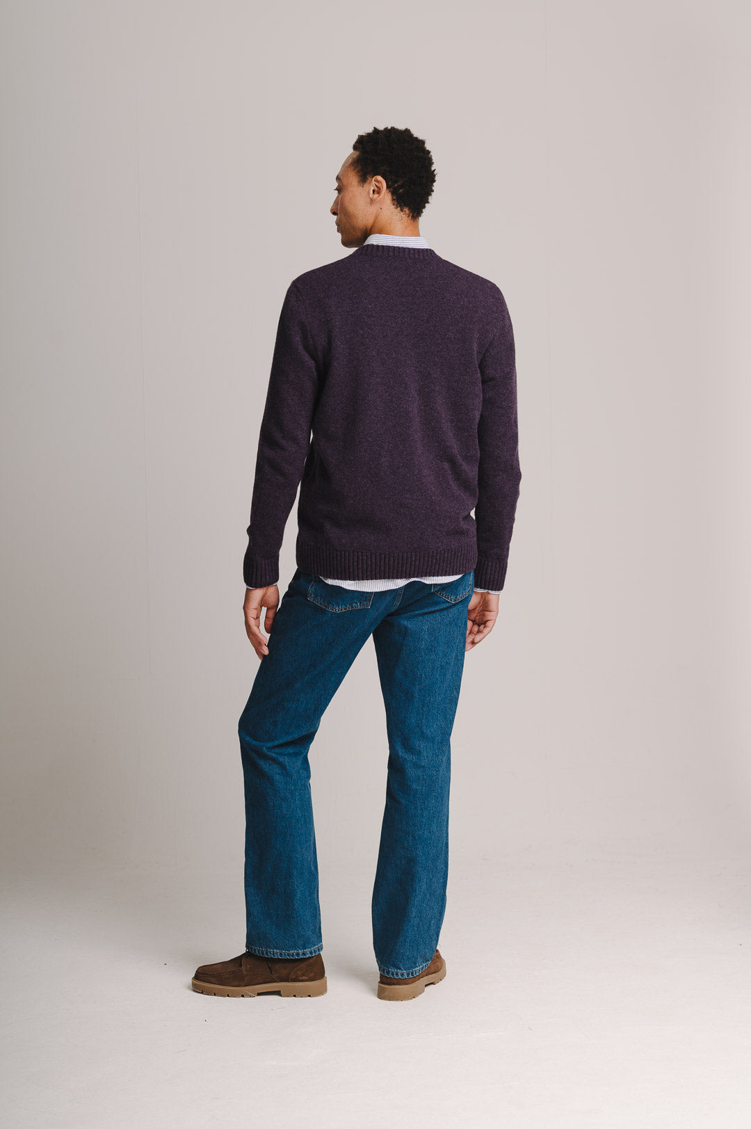 Elderberry Lambswool Crew Neck Jumper, Crew Neck Jumper - SIRPLUS