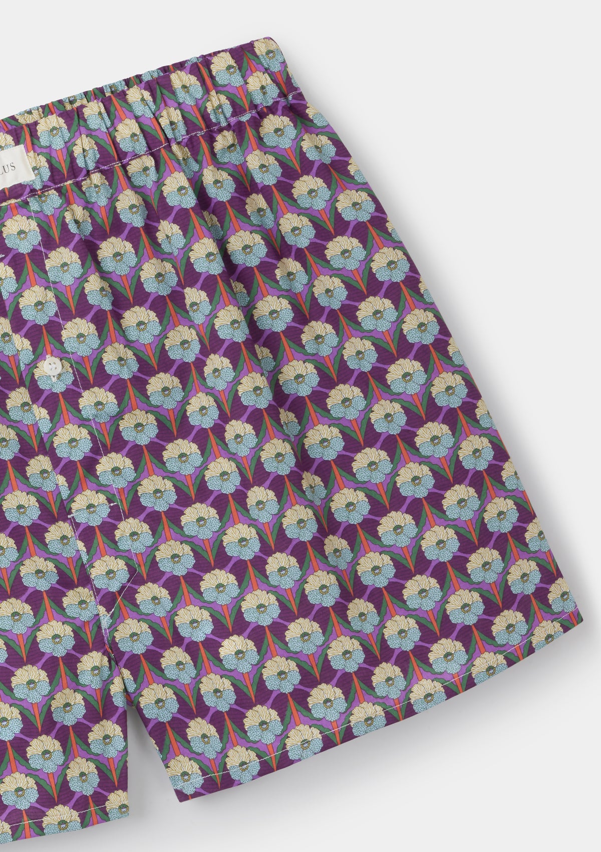 Purple Chevron Boxer Shorts  - Made with Liberty Fabric, Boxer Shorts - SIRPLUS