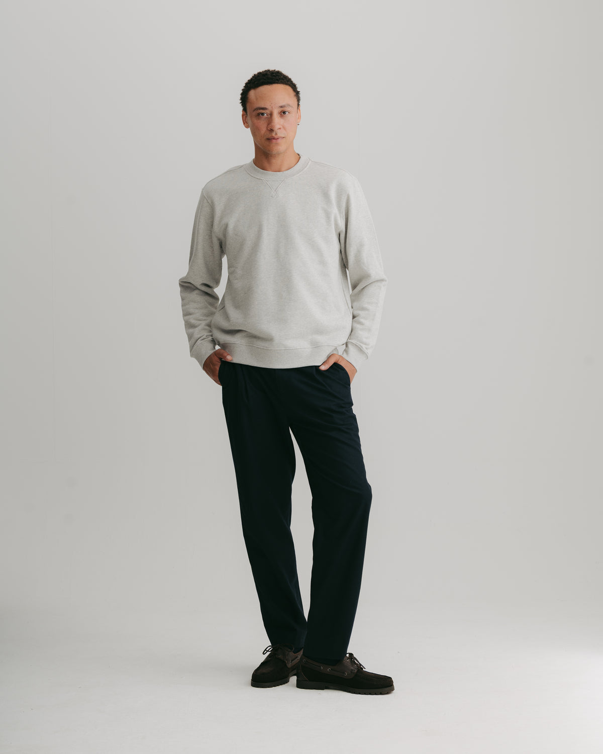Grey Marl Organic Cotton Sweatshirt, Sweatshirt - SIRPLUS