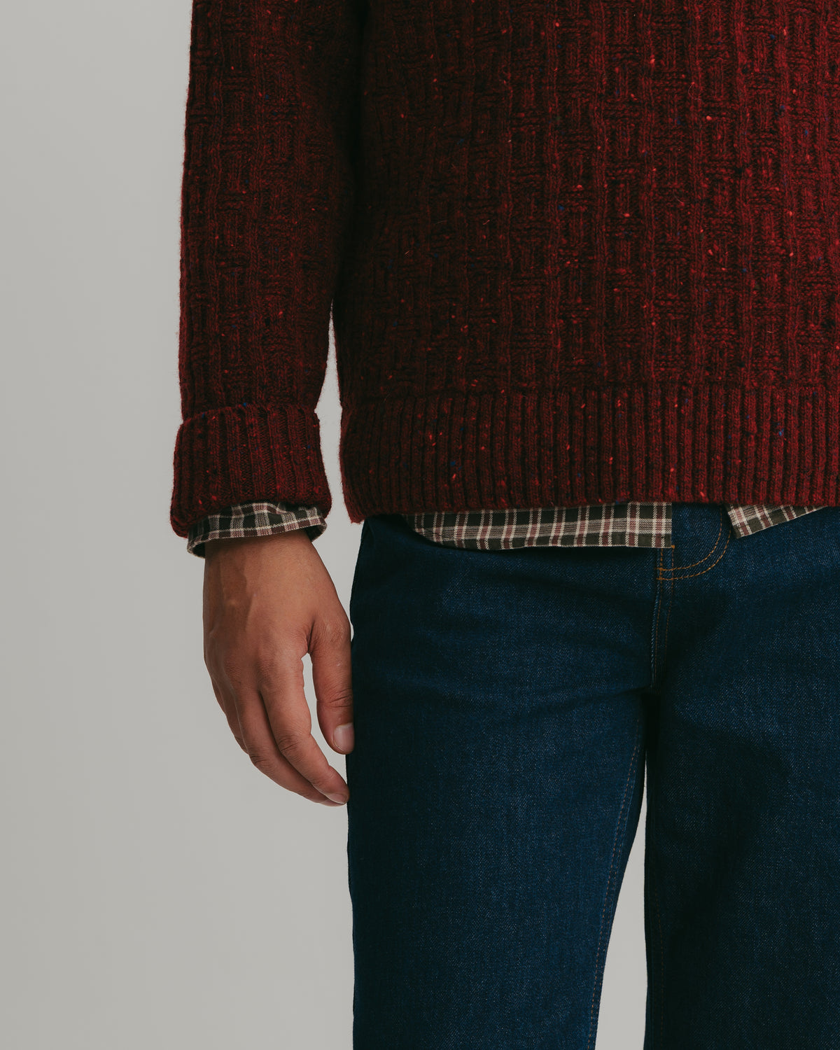 Garnet Deadstock Donegal Jumper
