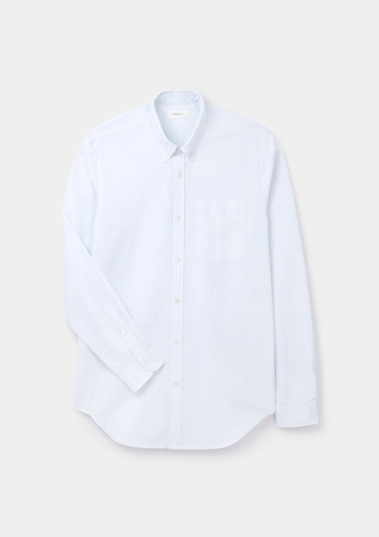 Air Blue Stripe Button-Down Shirt, Collar Shirt - SIRPLUS