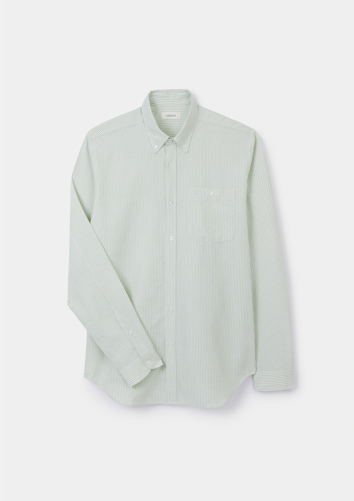 Apple Green Stripe Button-Down Shirt, Collar Shirt - SIRPLUS