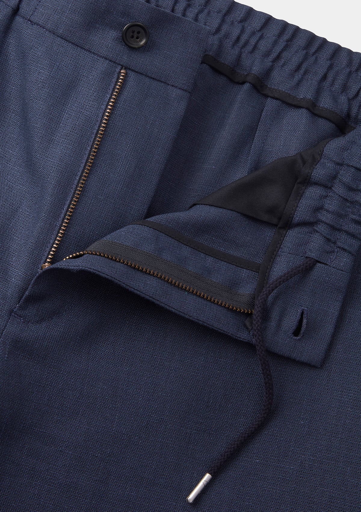 Blue Nights Linen Drawstring Shorts, Shorts - SIRPLUS