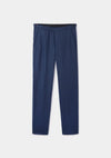 Blue Nights Linen Formal Trousers, Formal Trousers - SIRPLUS