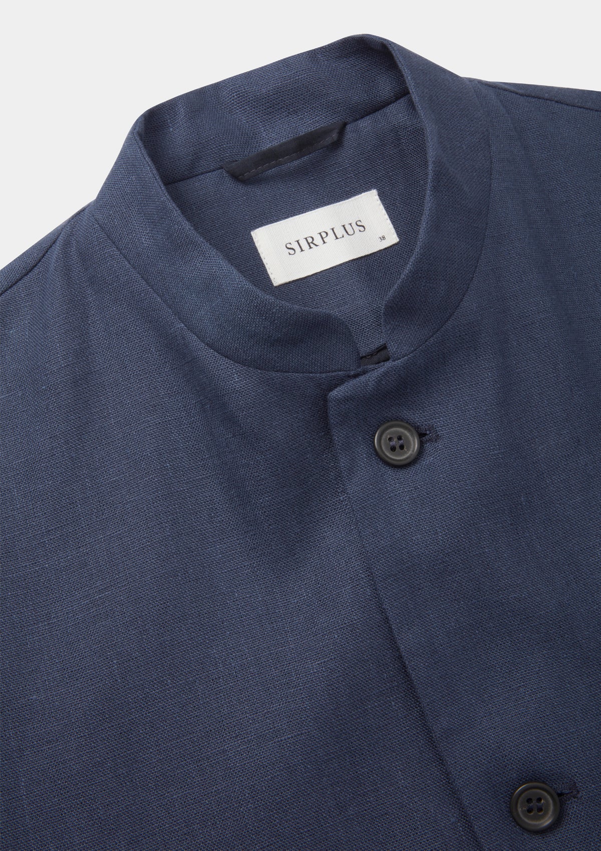 Blue Nights Linen Nehru Jacket, Nehru Jacket - SIRPLUS