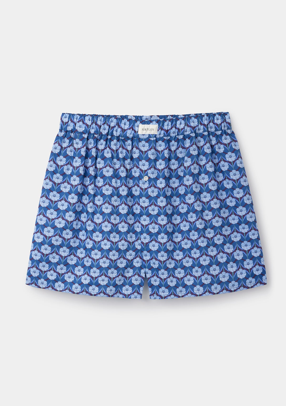 Blue Chevron Boxer Shorts - Made with Liberty Fabric by SIRPLUS