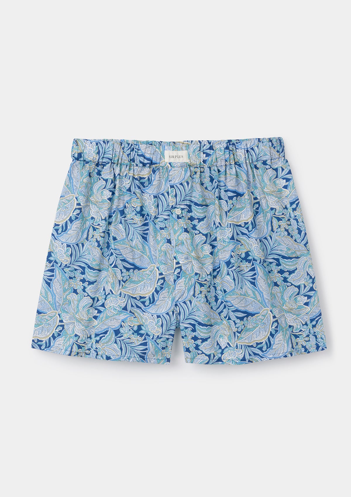 Blue Hawaiian Paisley Boxer Shorts by SIRPLUS