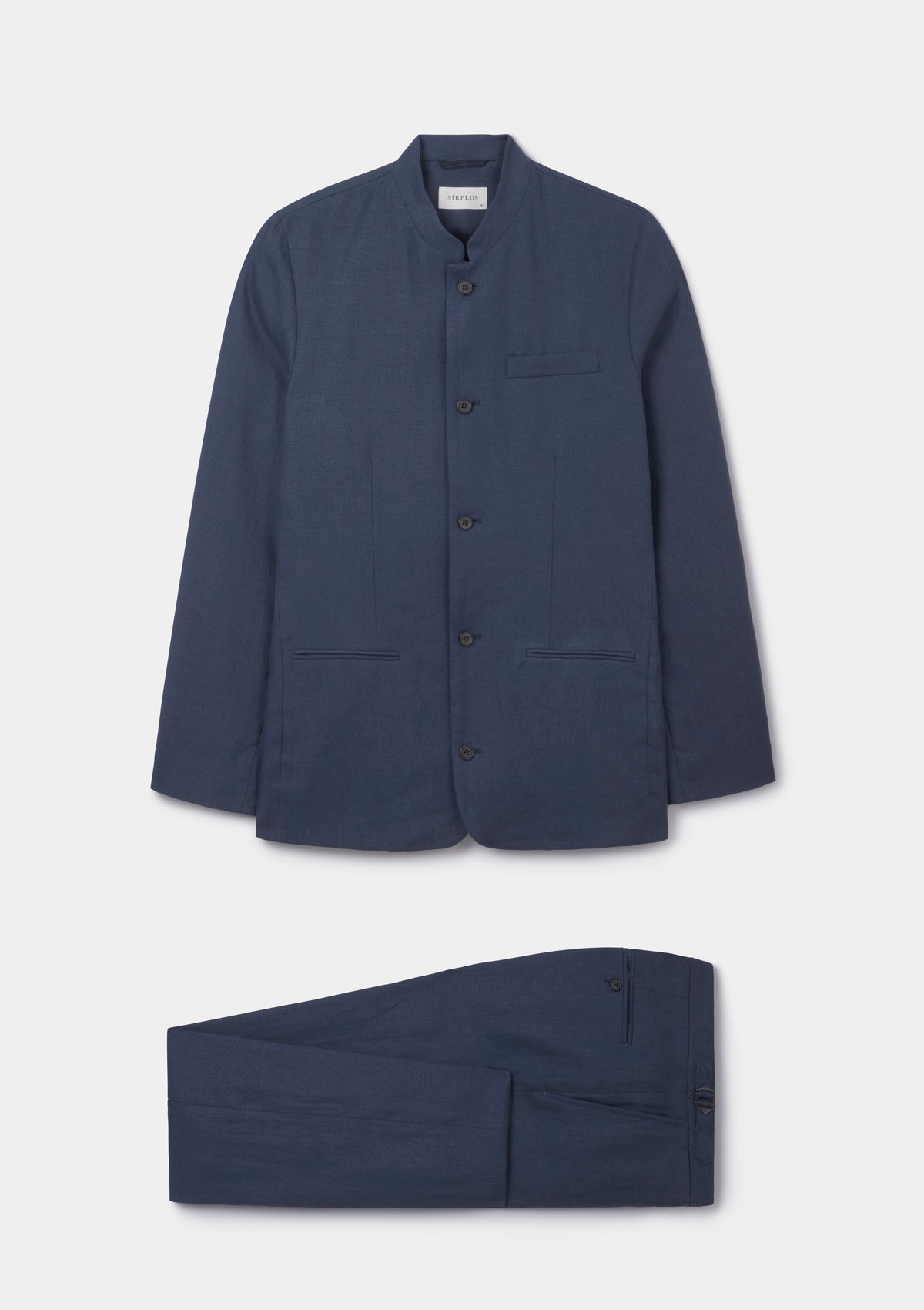Blue Nights Linen Nehru Jacket, Nehru Jacket - SIRPLUS