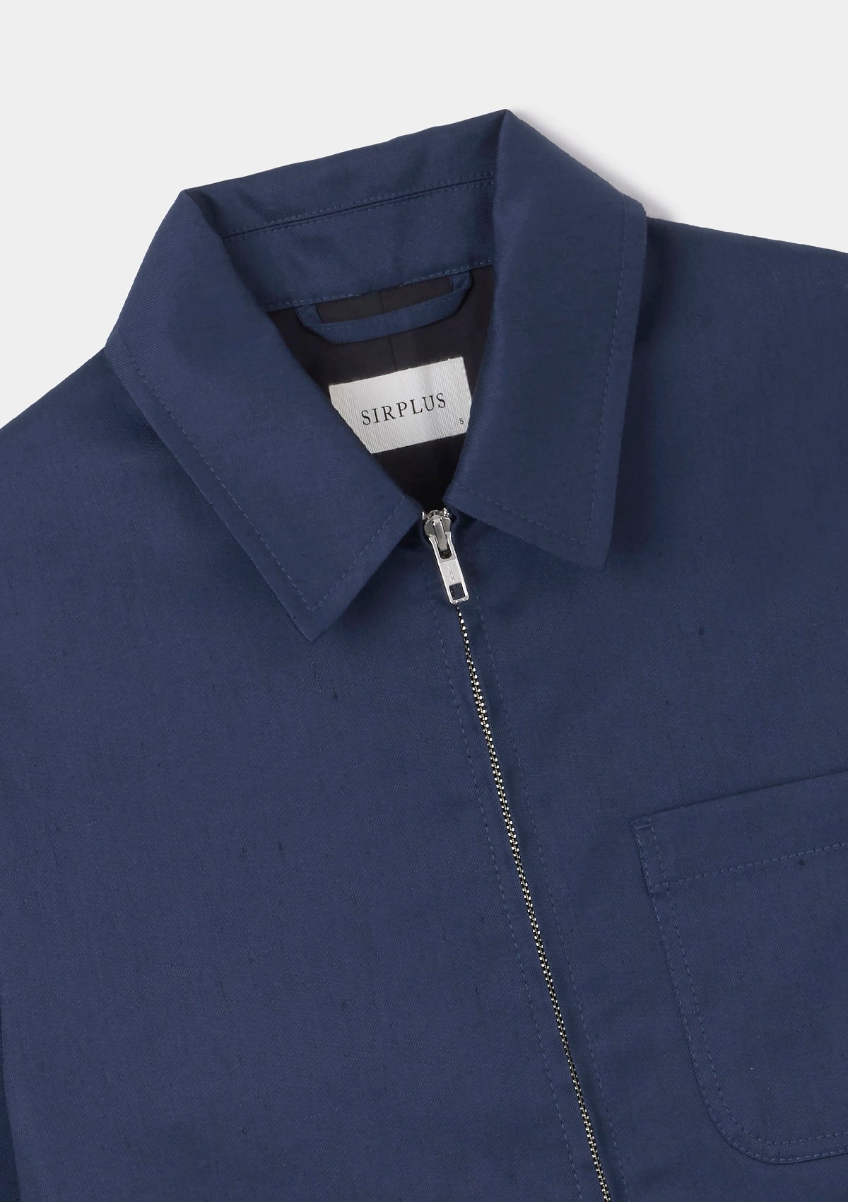 Blueberry Cotton Linen Zip Jacket, Zip Jacket - SIRPLUS