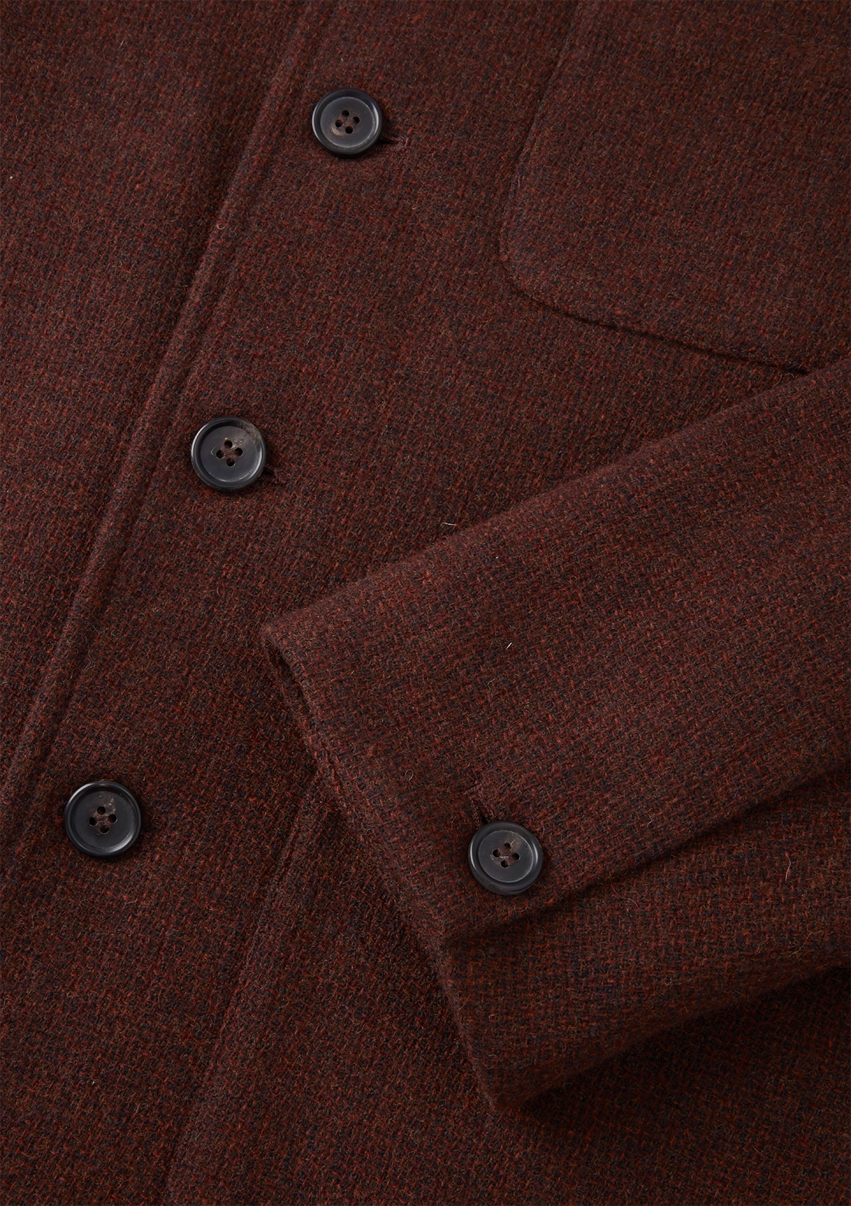 Brick Merino Weave Chore Jacket