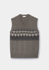 Brown Icelandic Style Lambswool Vest