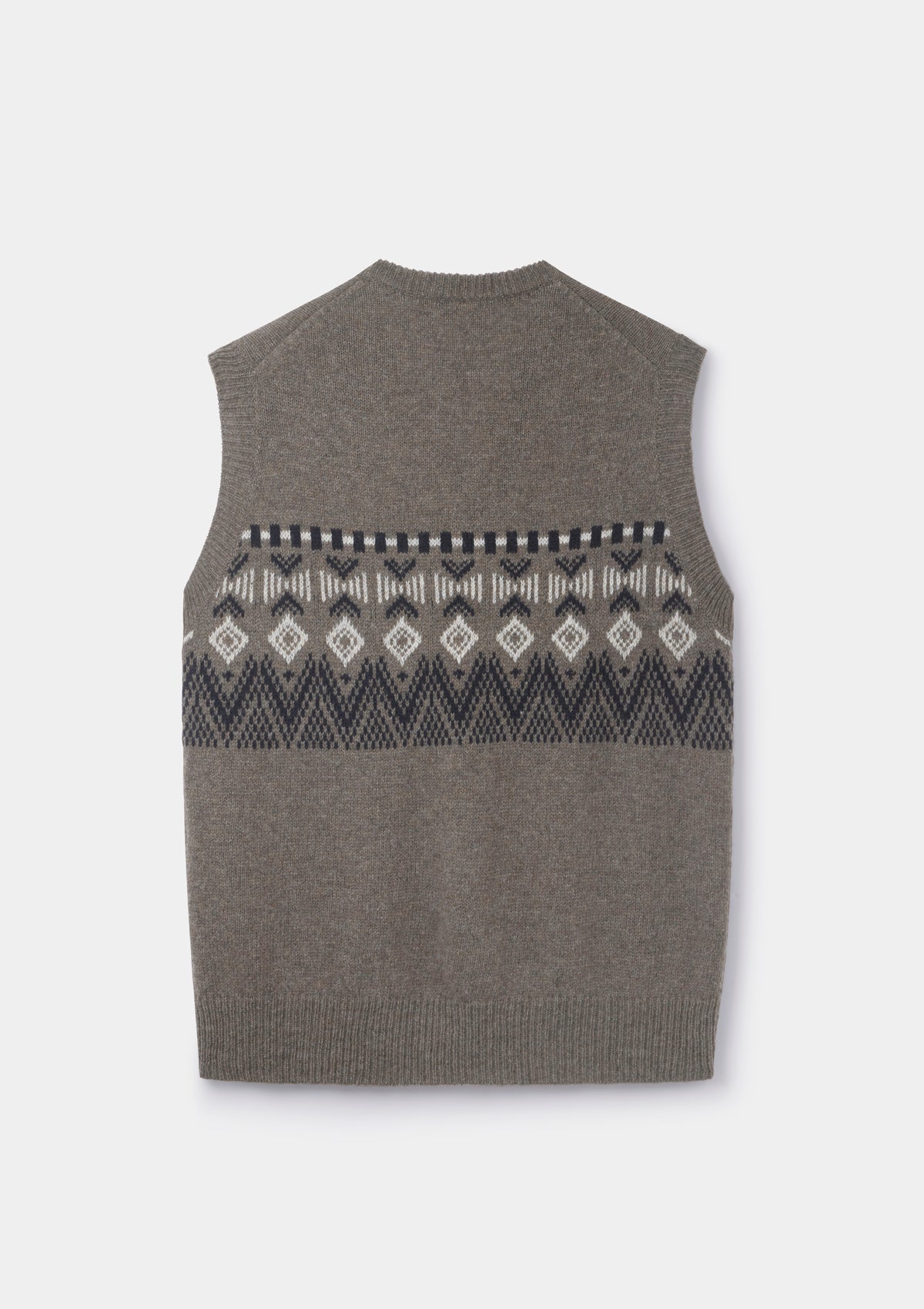 Brown Icelandic Style Lambswool Vest