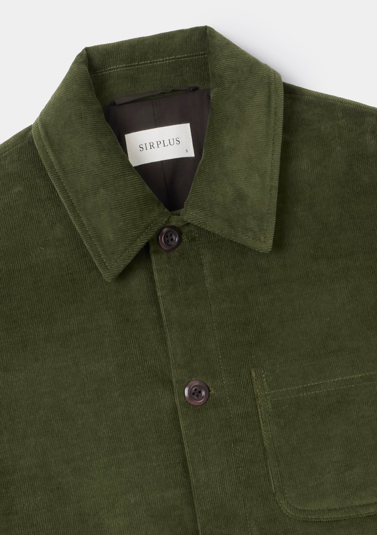 Olive Cotton Pincord Chore Jacket, Chore Jacket - SIRPLUS