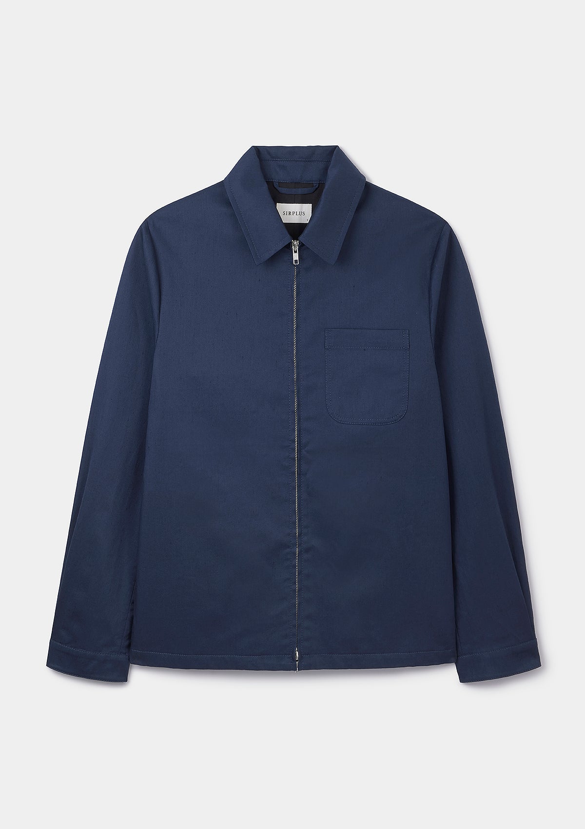 Blueberry Cotton Linen Zip Jacket, Zip Jacket - SIRPLUS