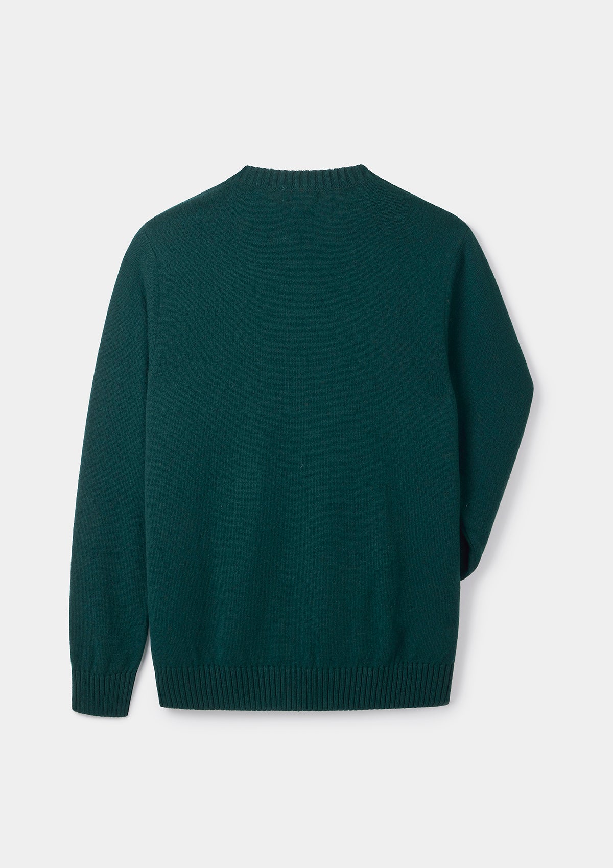 Green Lambswool Crew Neck Jumper, Crew Neck Jumper - SIRPLUS