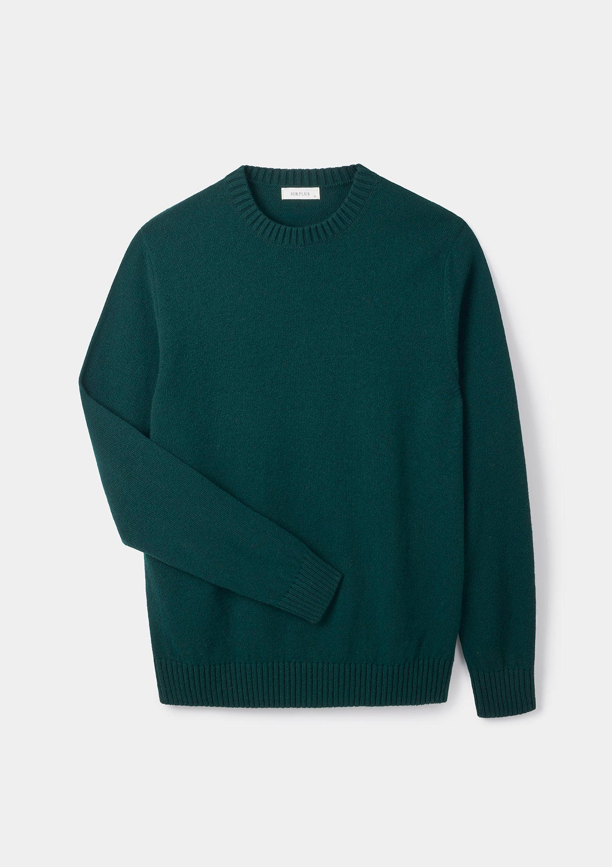 Green Lambswool Crew Neck Jumper, Crew Neck Jumper - SIRPLUS