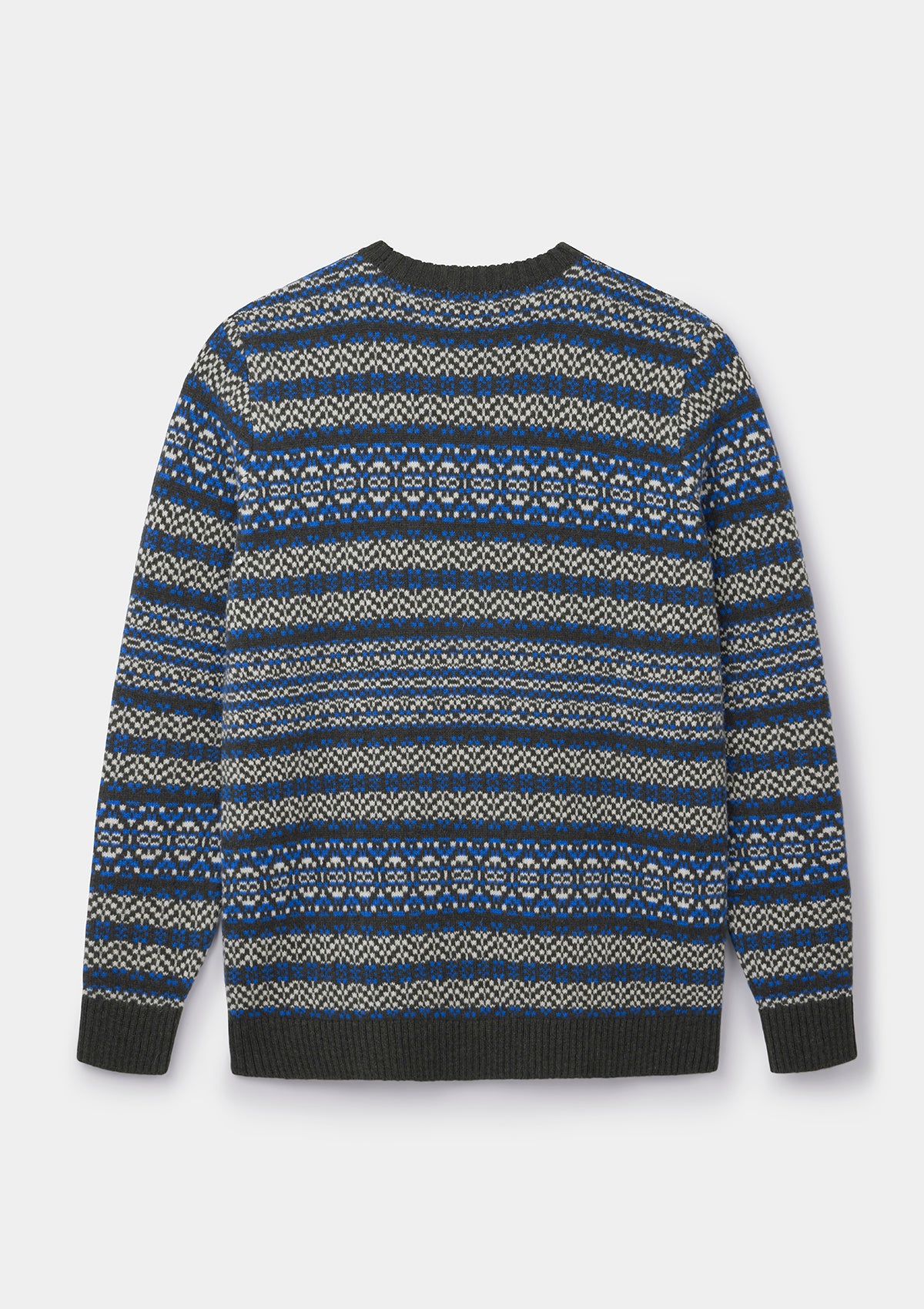 Seaweed Blue Tides Fair-Isle Crew Neck Jumper, Crew Neck Jumper - SIRPLUS