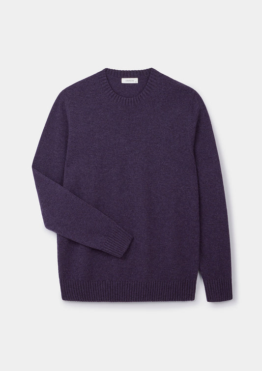 Elderberry Lambswool Crew Neck Jumper, Crew Neck Jumper - SIRPLUS
