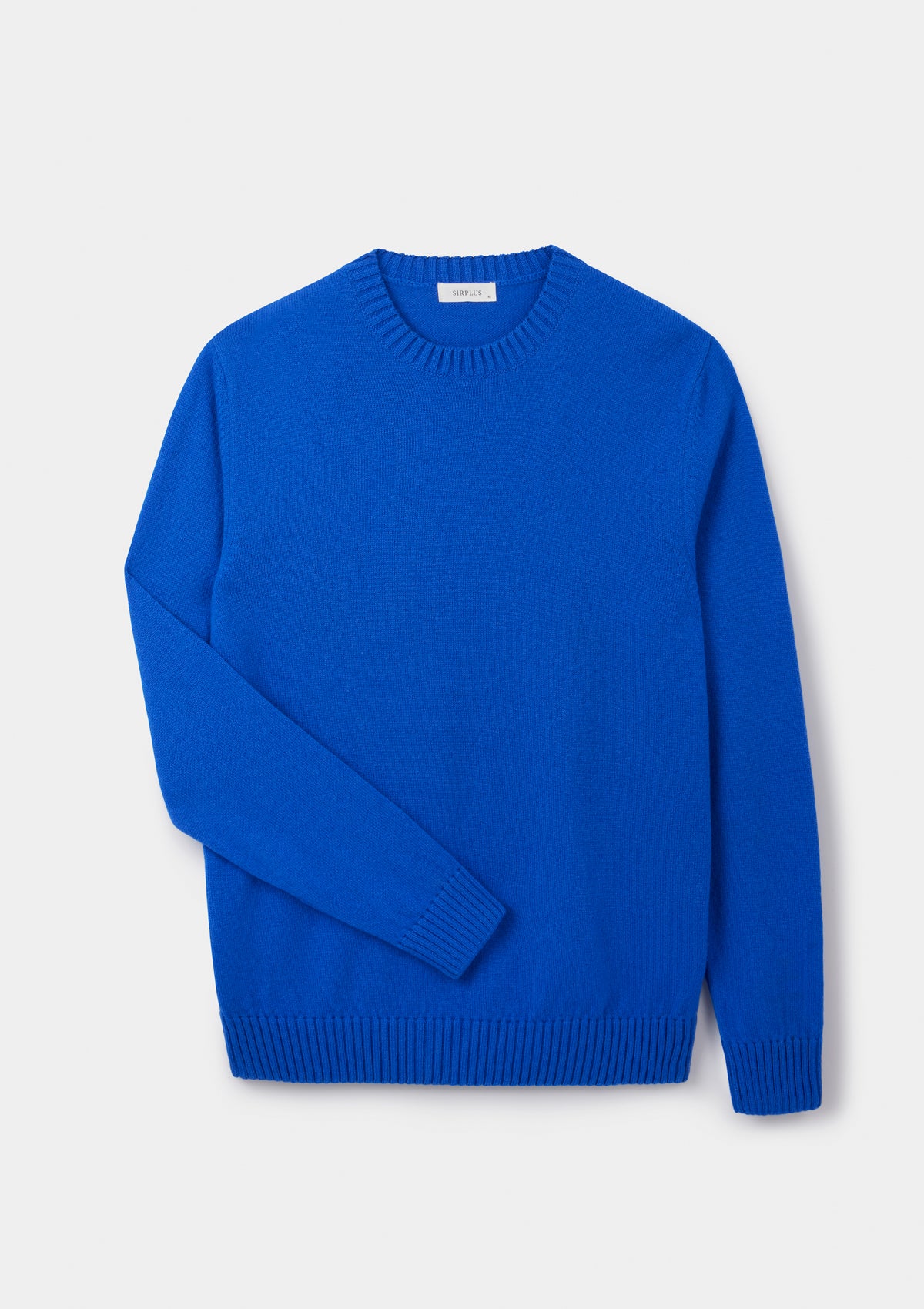 Azure Lambswool Crew Neck Jumper, Crew Neck Jumper - SIRPLUS