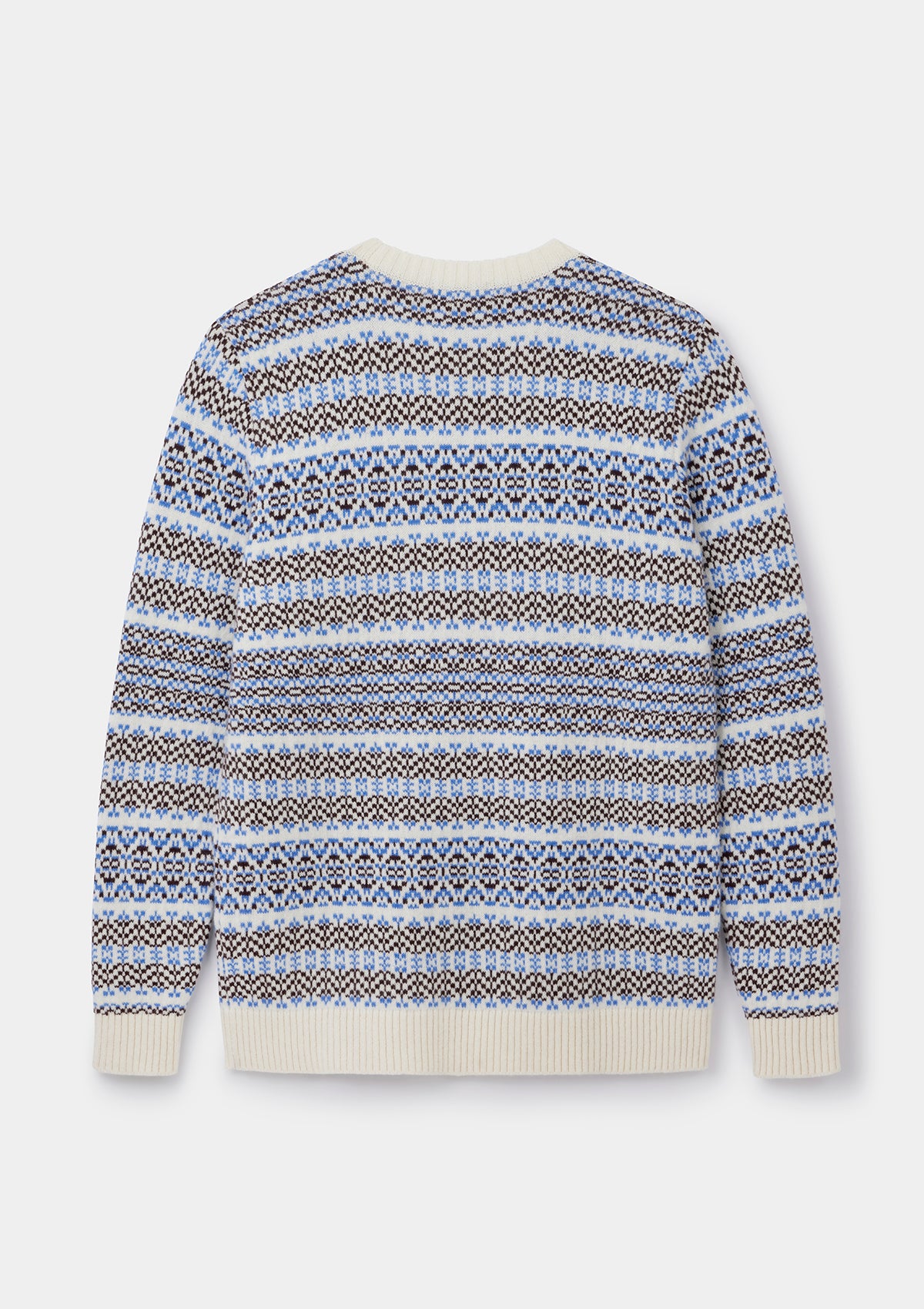 Ecru Tides Fair-Isle Crew Neck Jumper, Crew Neck Jumper - SIRPLUS