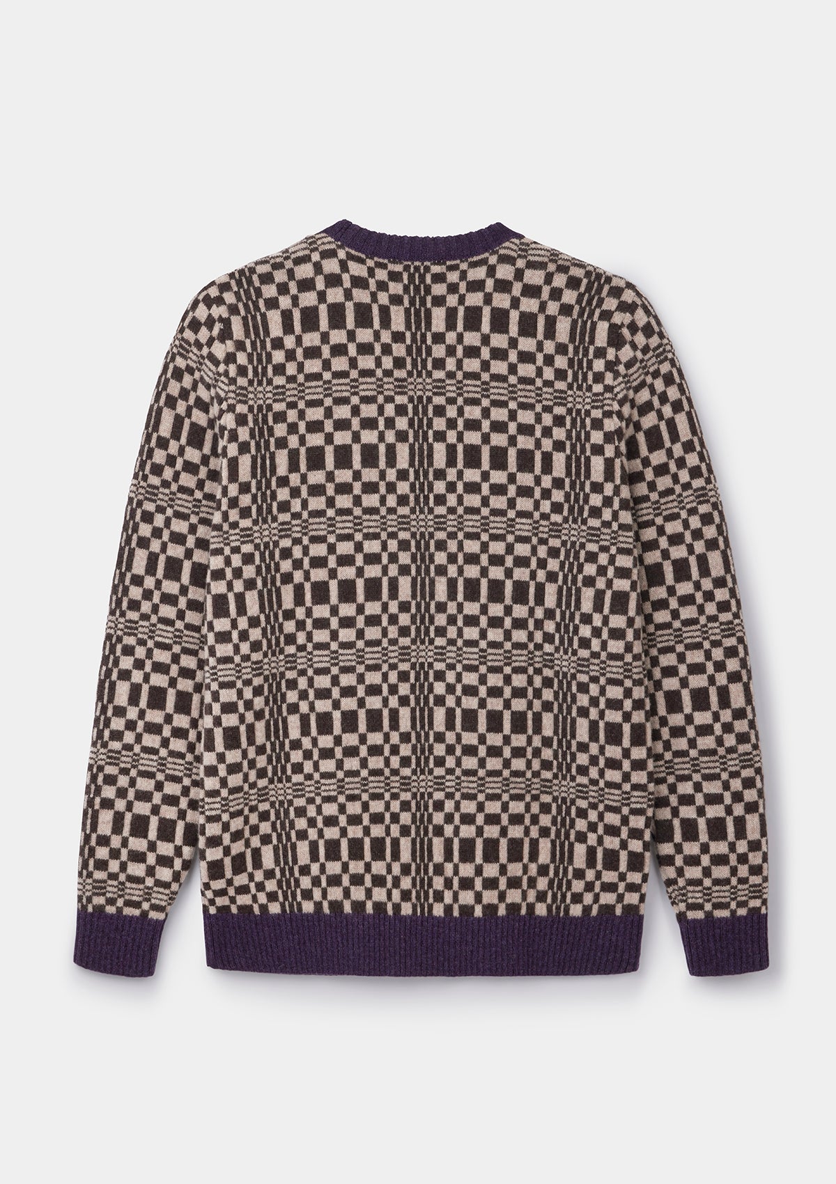 Driftwood Plaid Fair-Isle Crew Neck Jumper, Crew Neck Jumper - SIRPLUS