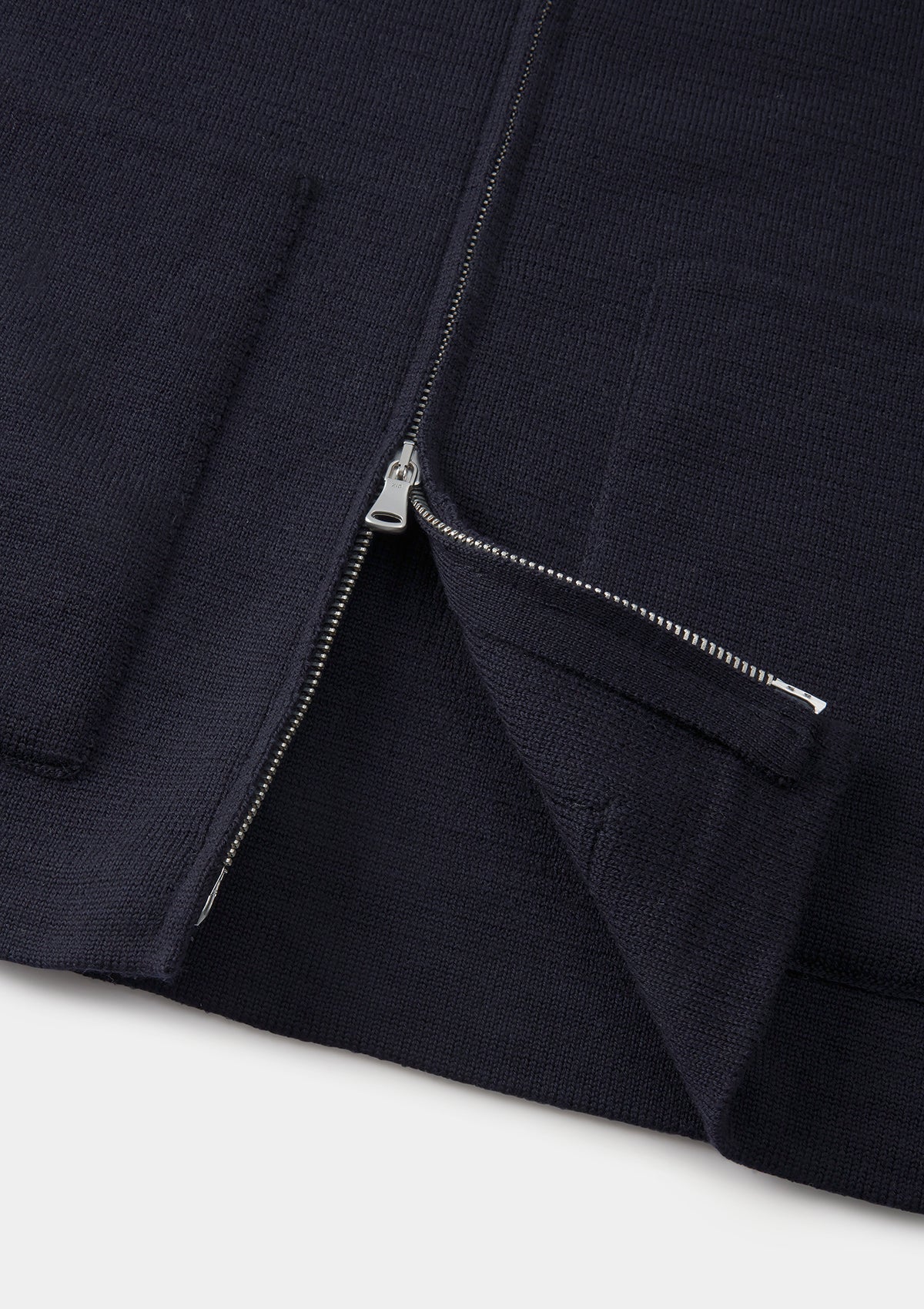 Navy Merino Knit Gilet, Gilet - SIRPLUS